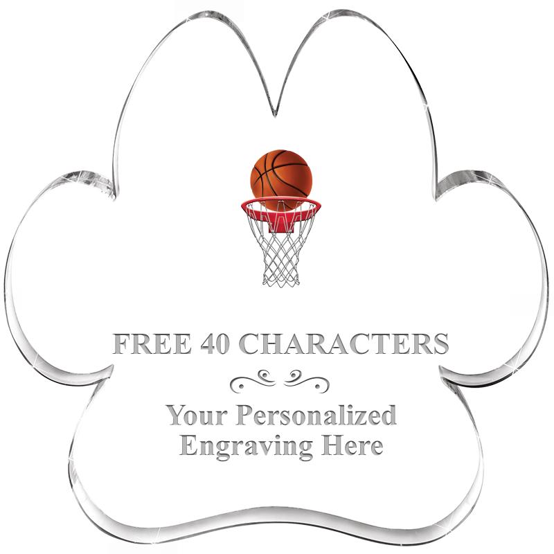 5.8" PAW PRINT ACRYLIC