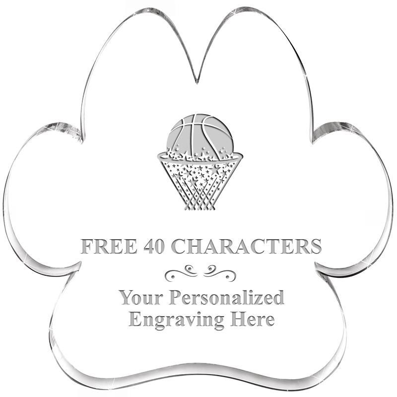 5.8" PAW PRINT ACRYLIC