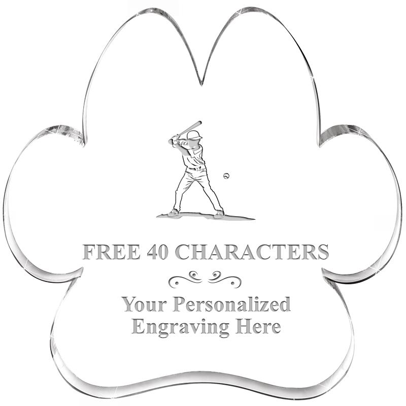 5.8" PAW PRINT ACRYLIC