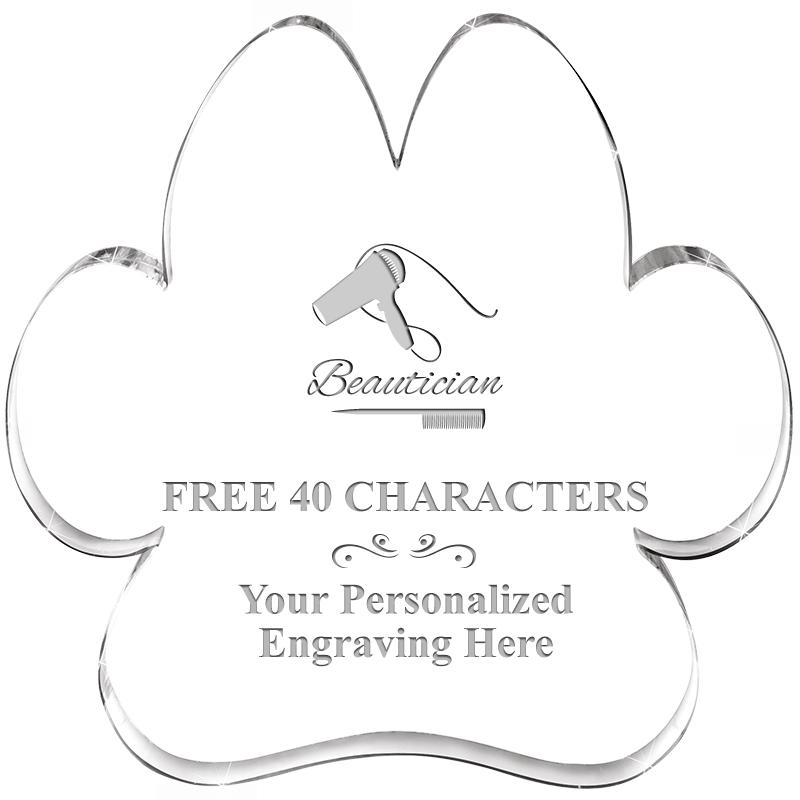 5.8" PAW PRINT ACRYLIC