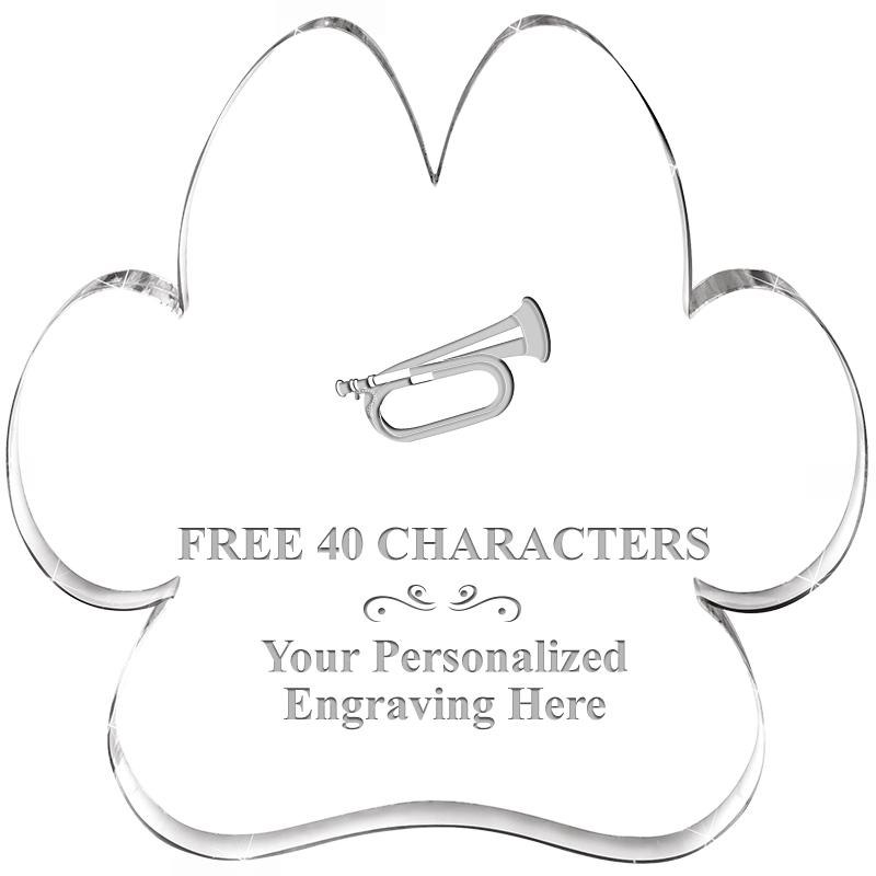 5.8" PAW PRINT ACRYLIC