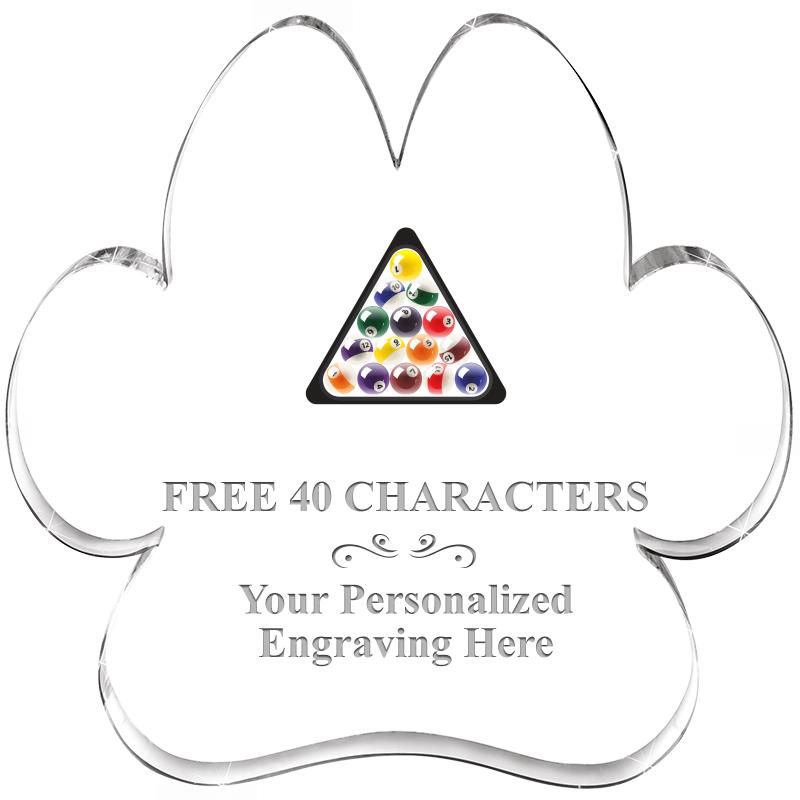 5.8" PAW PRINT ACRYLIC