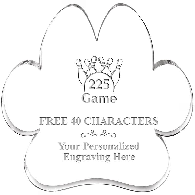 5.8" PAW PRINT ACRYLIC