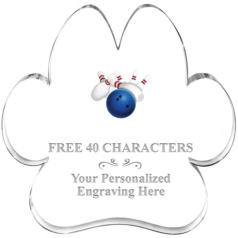 5.8" PAW PRINT ACRYLIC