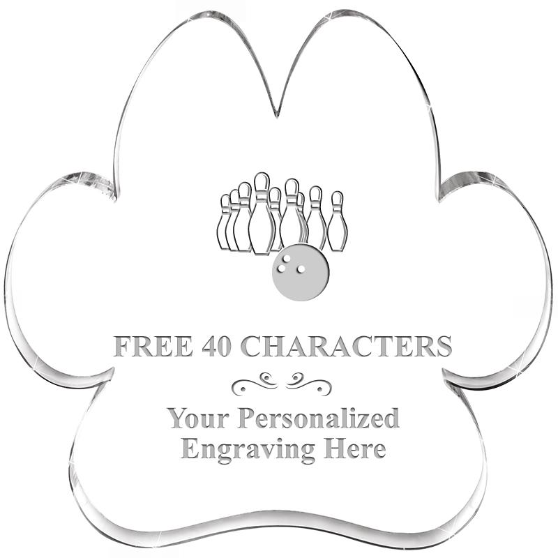 5.8" PAW PRINT ACRYLIC