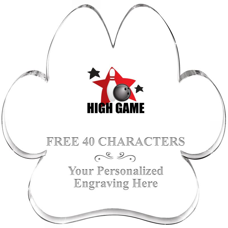 5.8" PAW PRINT ACRYLIC