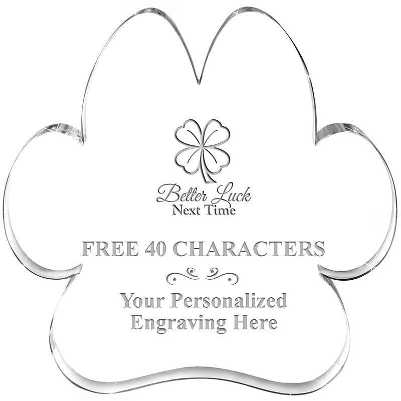 5.8" PAW PRINT ACRYLIC