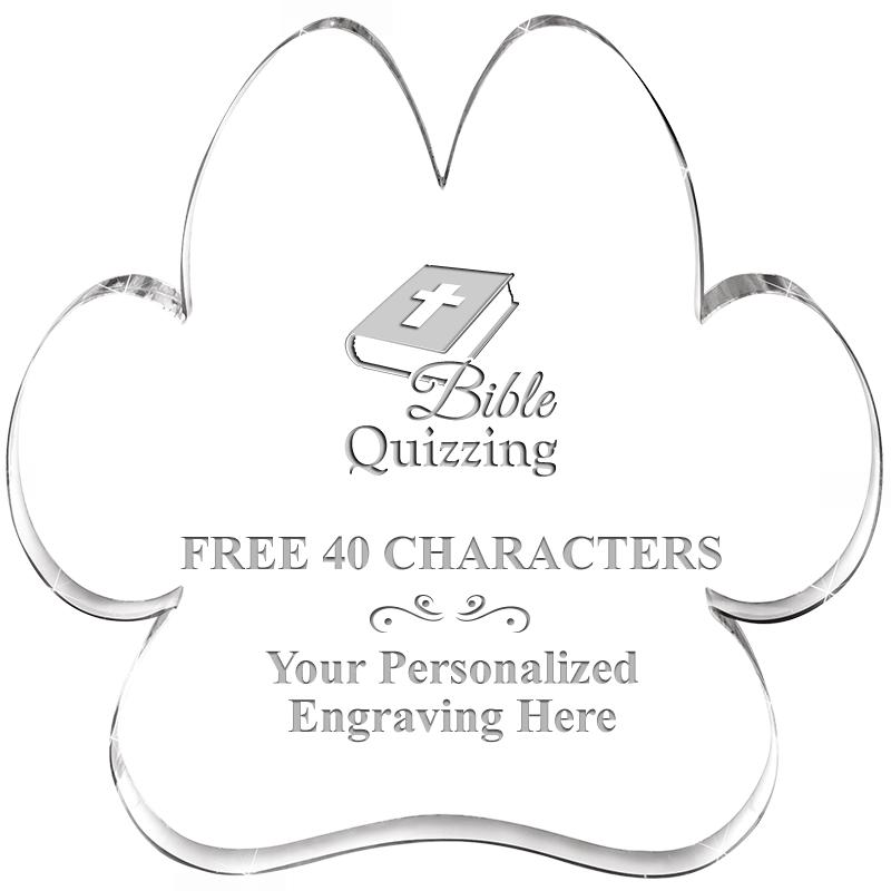 5.8" PAW PRINT ACRYLIC