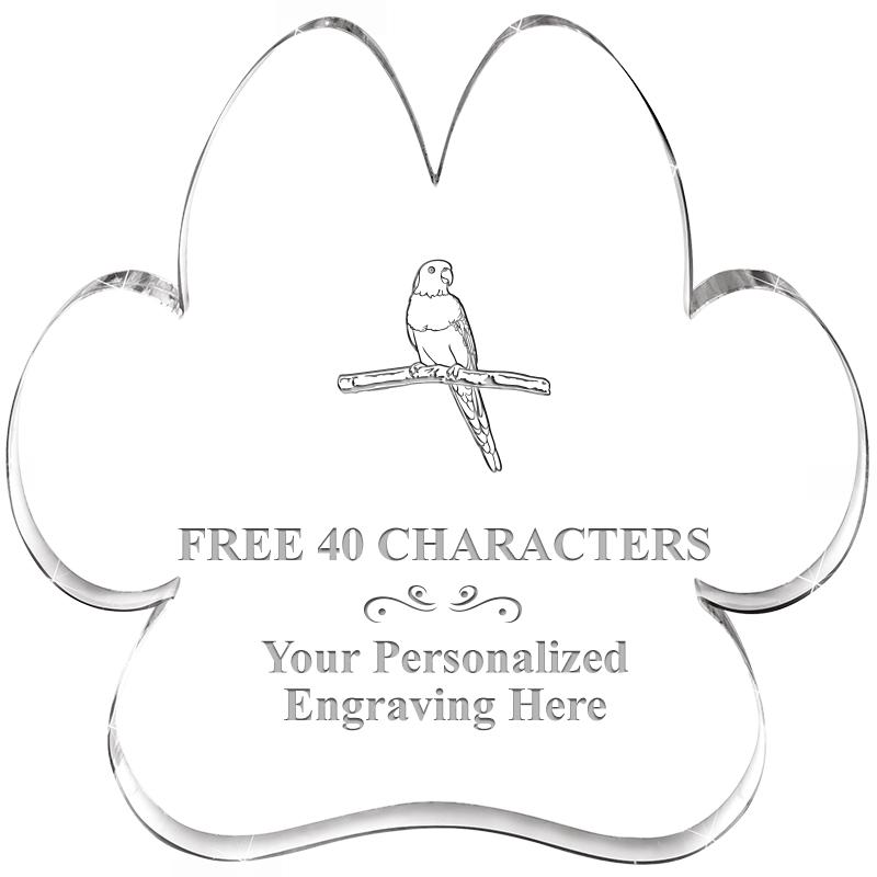 5.8" PAW PRINT ACRYLIC