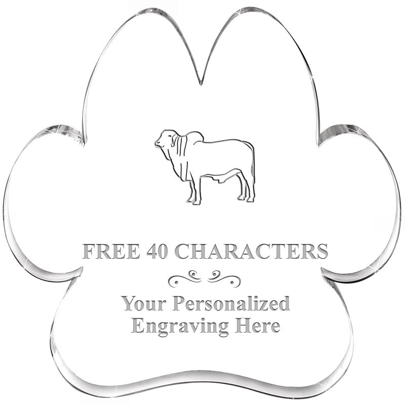 5.8" PAW PRINT ACRYLIC