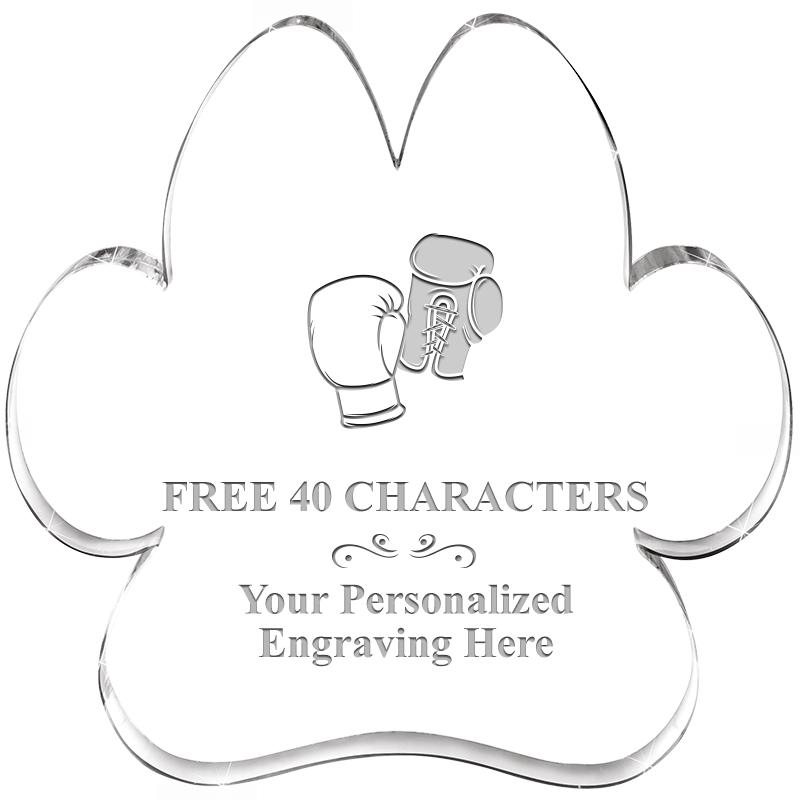 5.8" PAW PRINT ACRYLIC