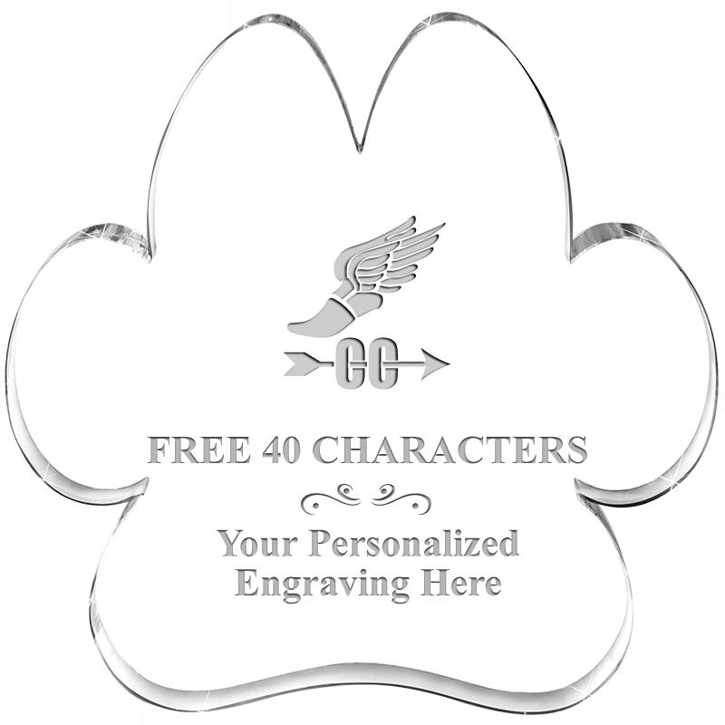 5.8" PAW PRINT ACRYLIC