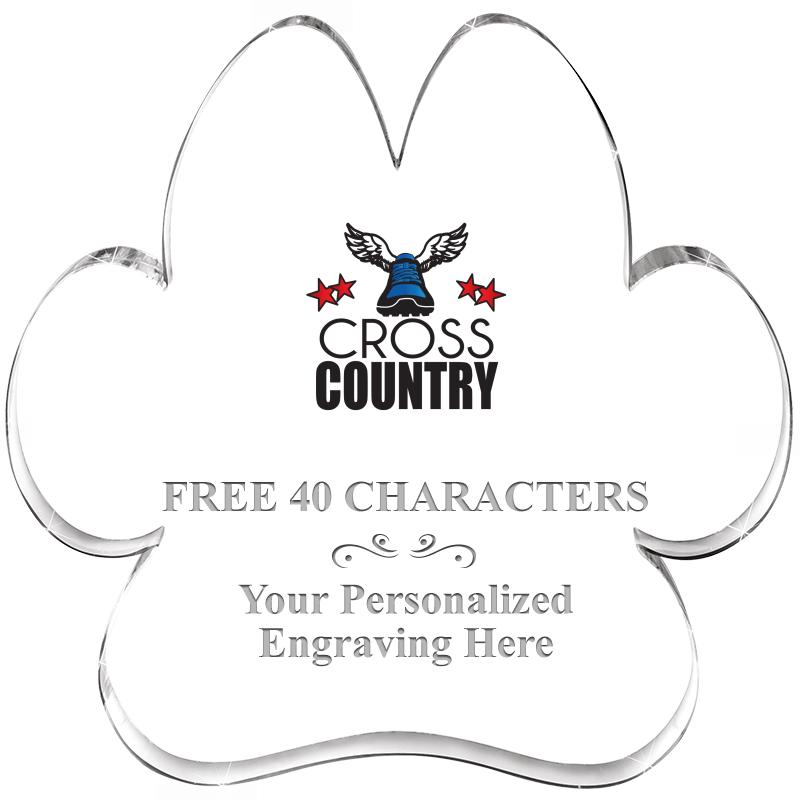 5.8" PAW PRINT ACRYLIC