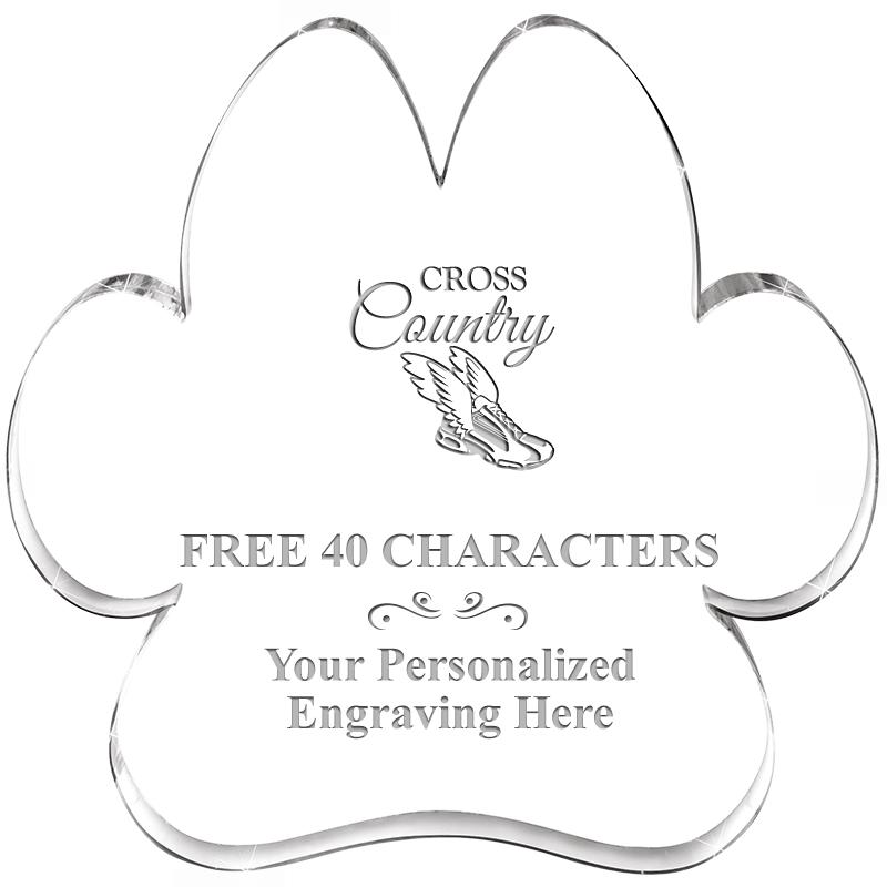 5.8" PAW PRINT ACRYLIC