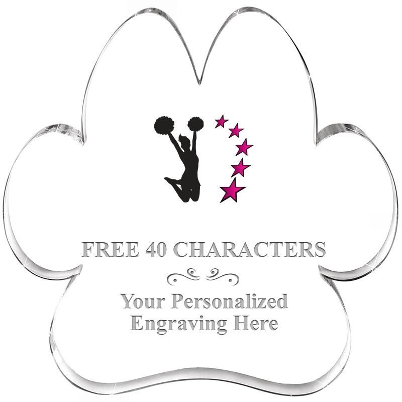 5.8" PAW PRINT ACRYLIC