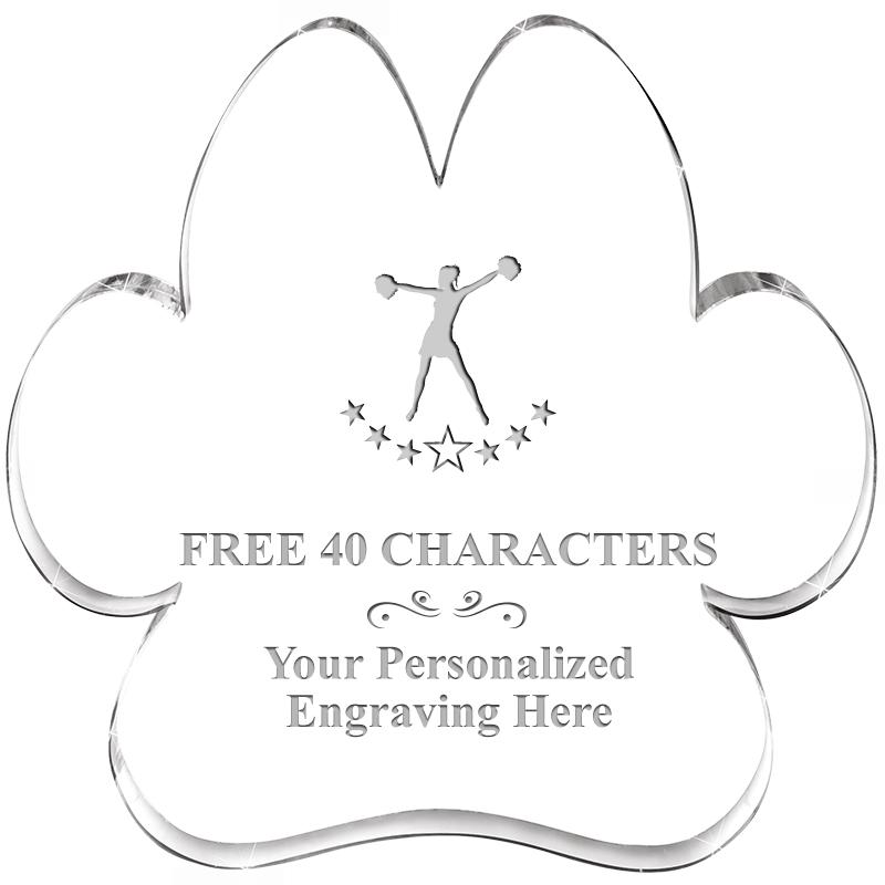 5.8" PAW PRINT ACRYLIC