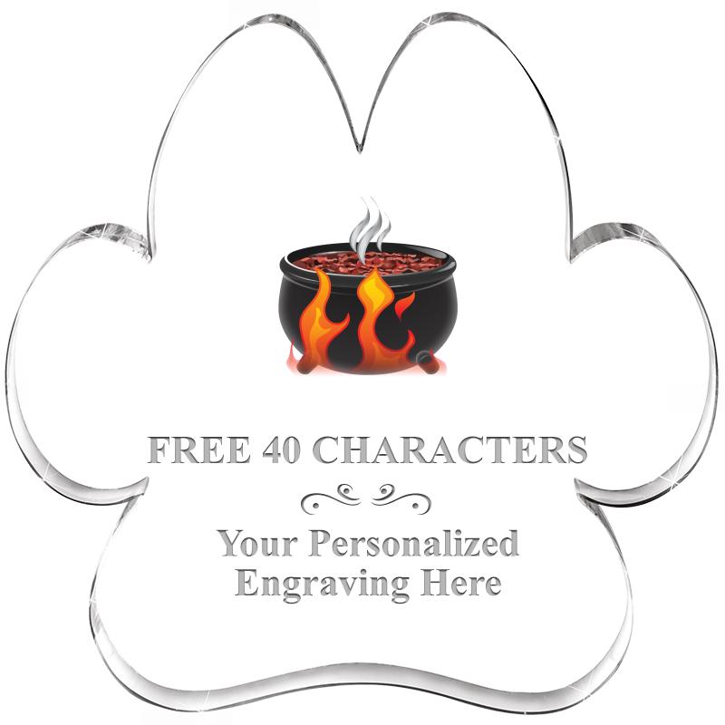 5.8" PAW PRINT ACRYLIC