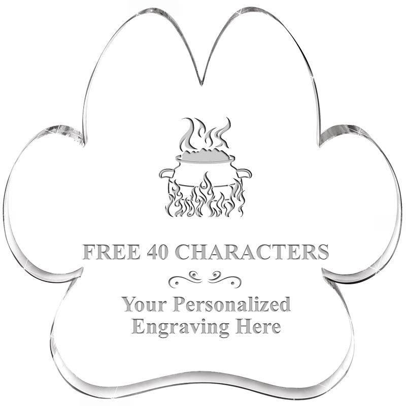 5.8" PAW PRINT ACRYLIC