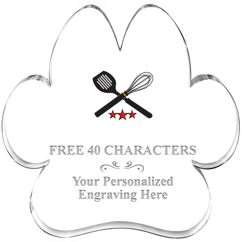 5.8" PAW PRINT ACRYLIC