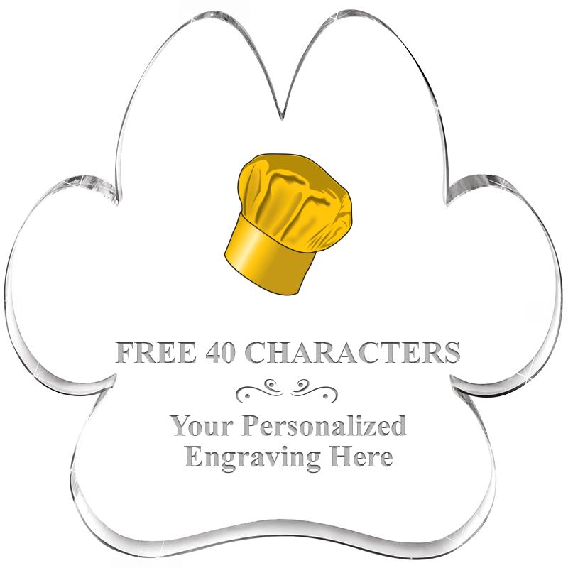 5.8" PAW PRINT ACRYLIC