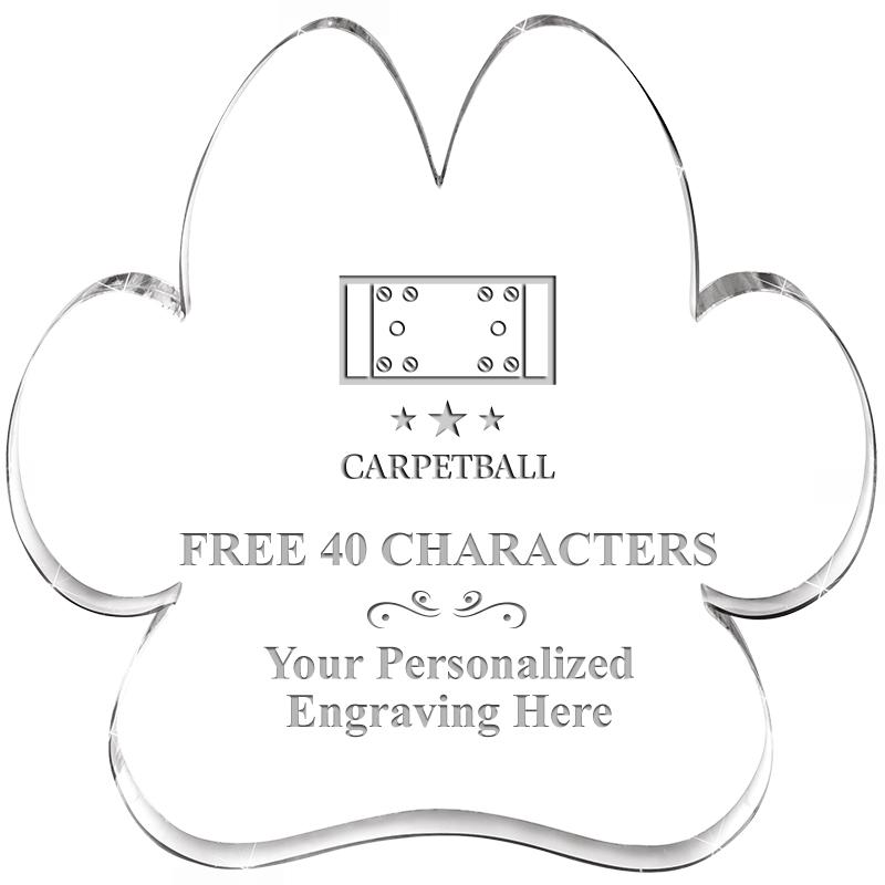 5.8" PAW PRINT ACRYLIC