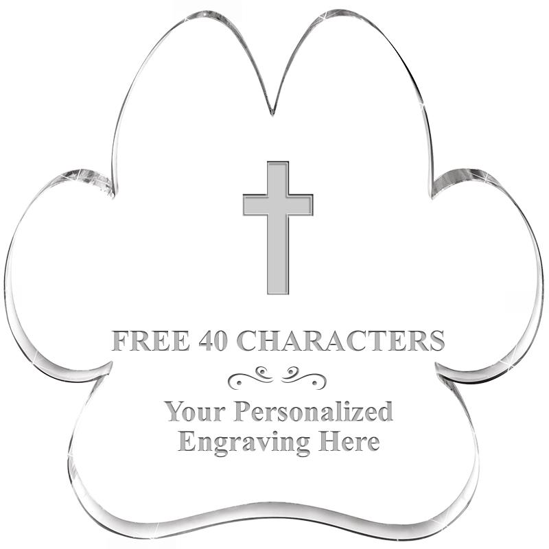 5.8" PAW PRINT ACRYLIC