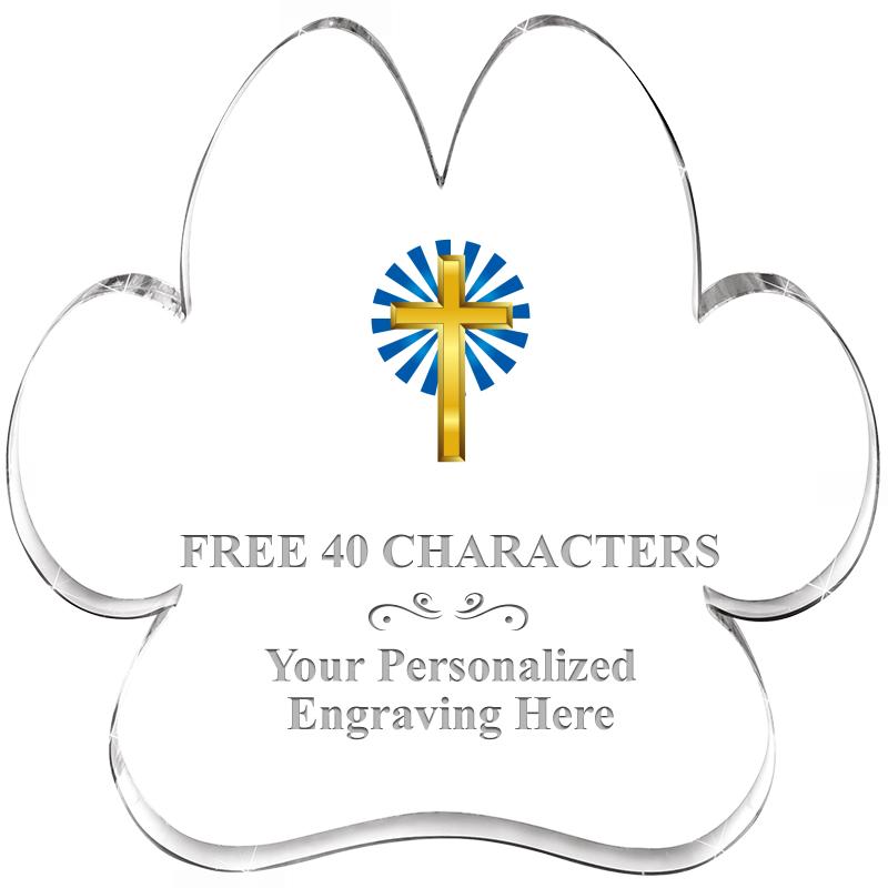 5.8" PAW PRINT ACRYLIC