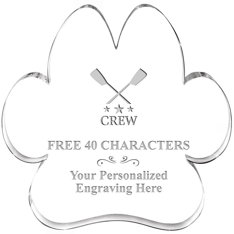 5.8" PAW PRINT ACRYLIC