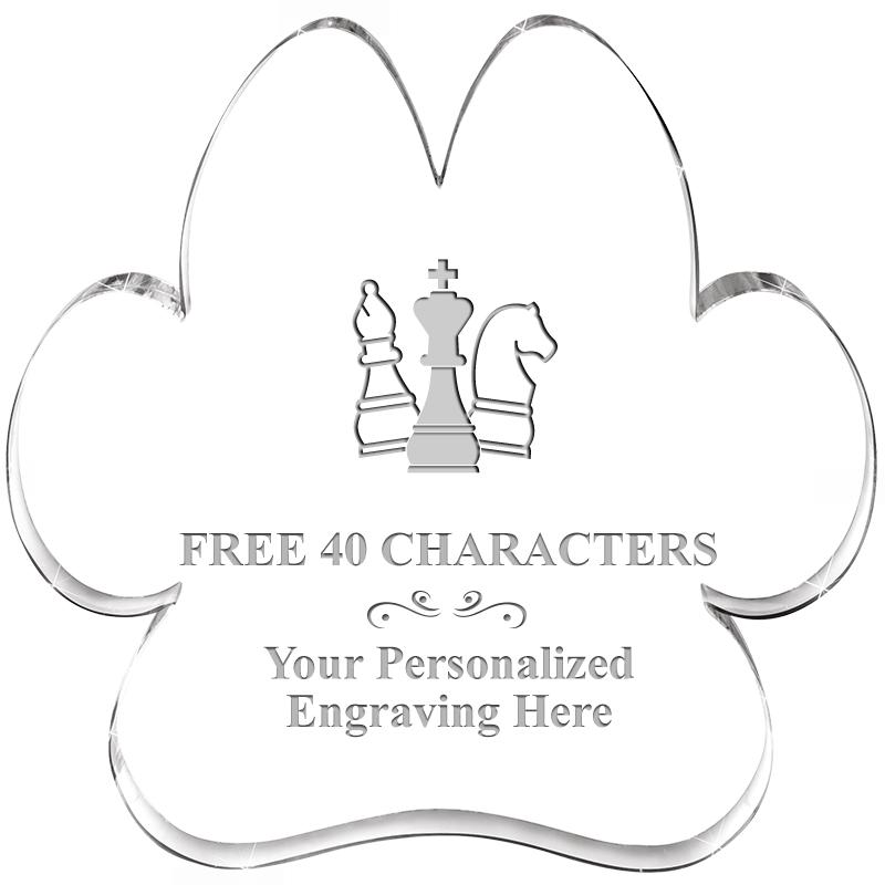 5.8" PAW PRINT ACRYLIC