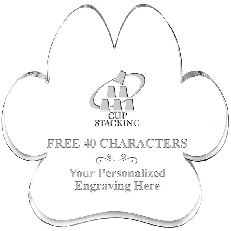 5.8" PAW PRINT ACRYLIC