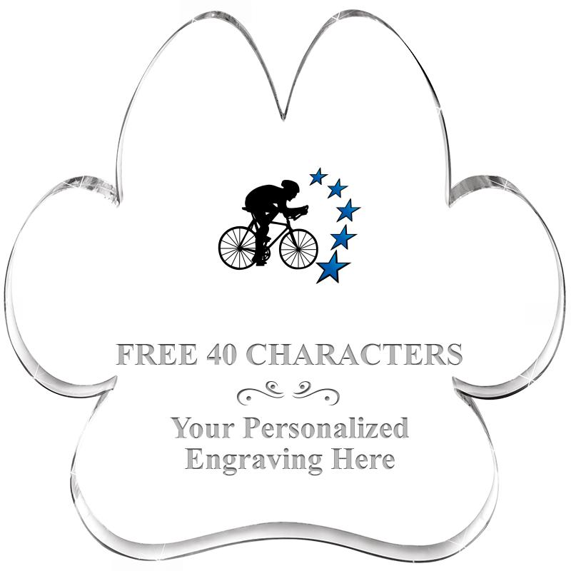 5.8" PAW PRINT ACRYLIC