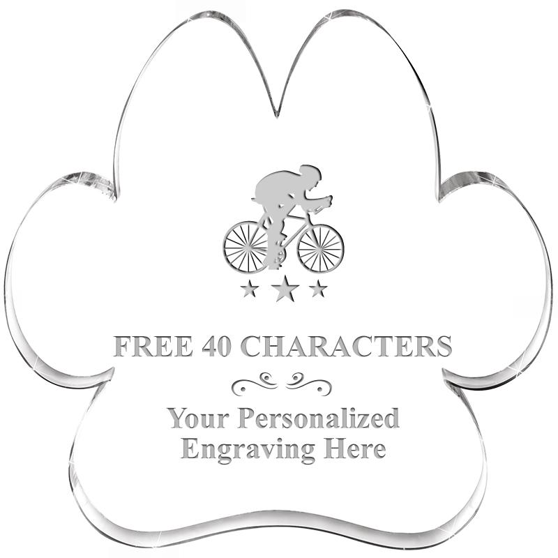 5.8" PAW PRINT ACRYLIC