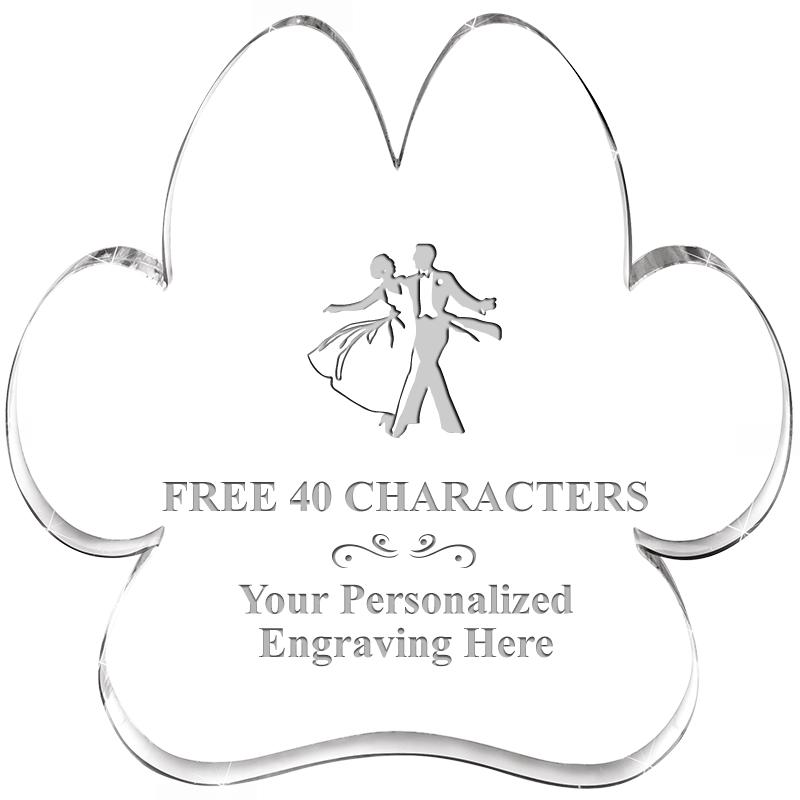 5.8" PAW PRINT ACRYLIC