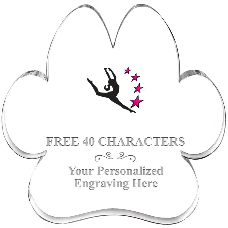 5.8" PAW PRINT ACRYLIC