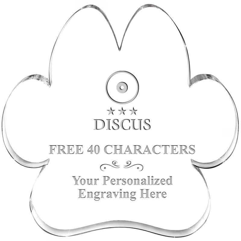 5.8" PAW PRINT ACRYLIC