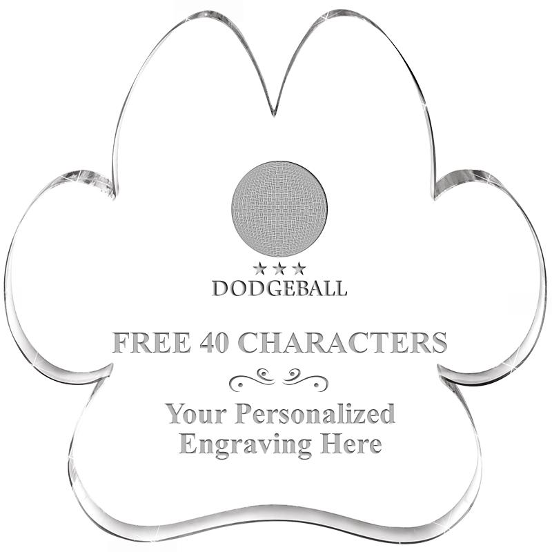 5.8" PAW PRINT ACRYLIC