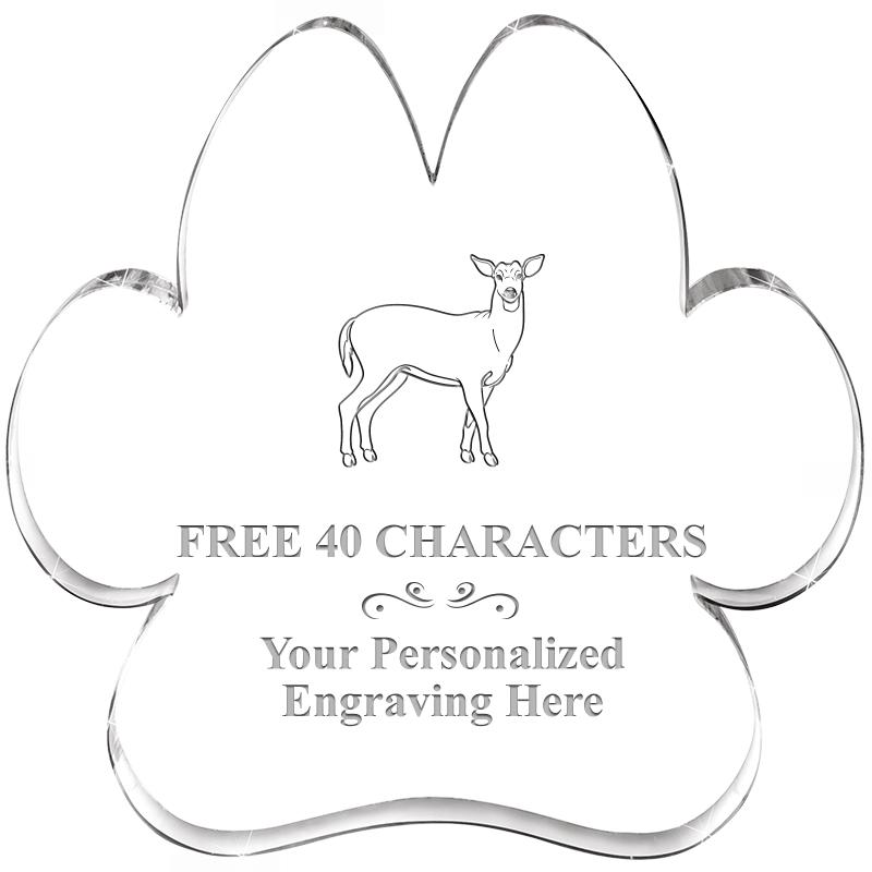 5.8" PAW PRINT ACRYLIC