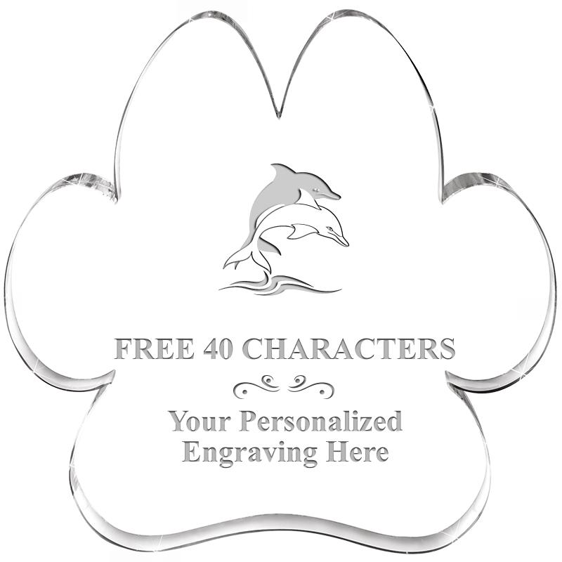 5.8" PAW PRINT ACRYLIC