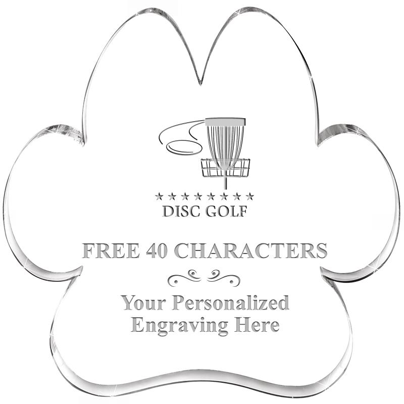 5.8" PAW PRINT ACRYLIC