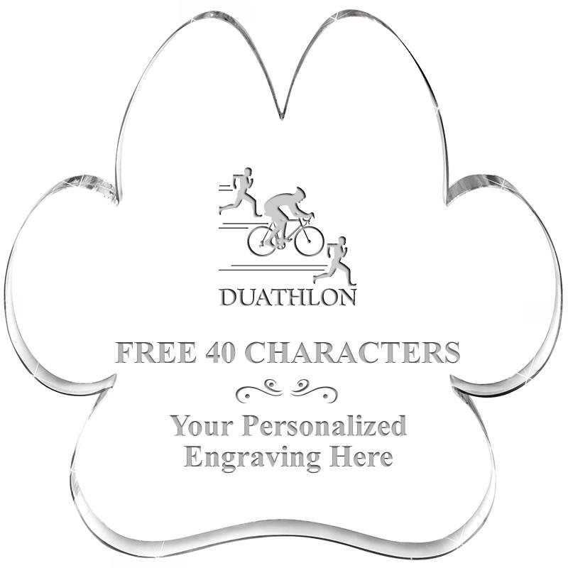 5.8" PAW PRINT ACRYLIC