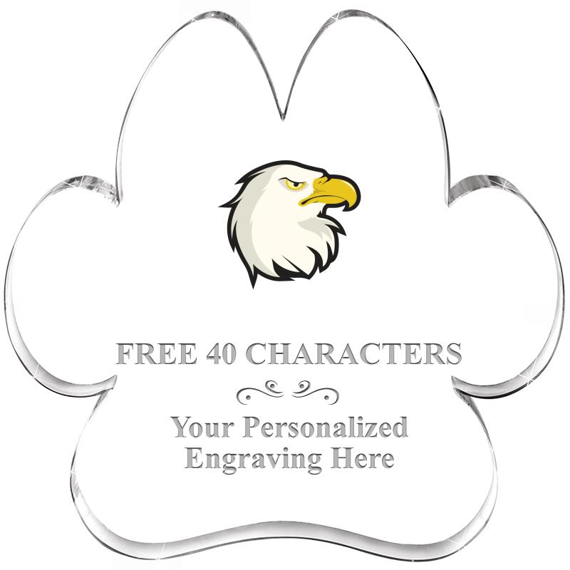 5.8" PAW PRINT ACRYLIC