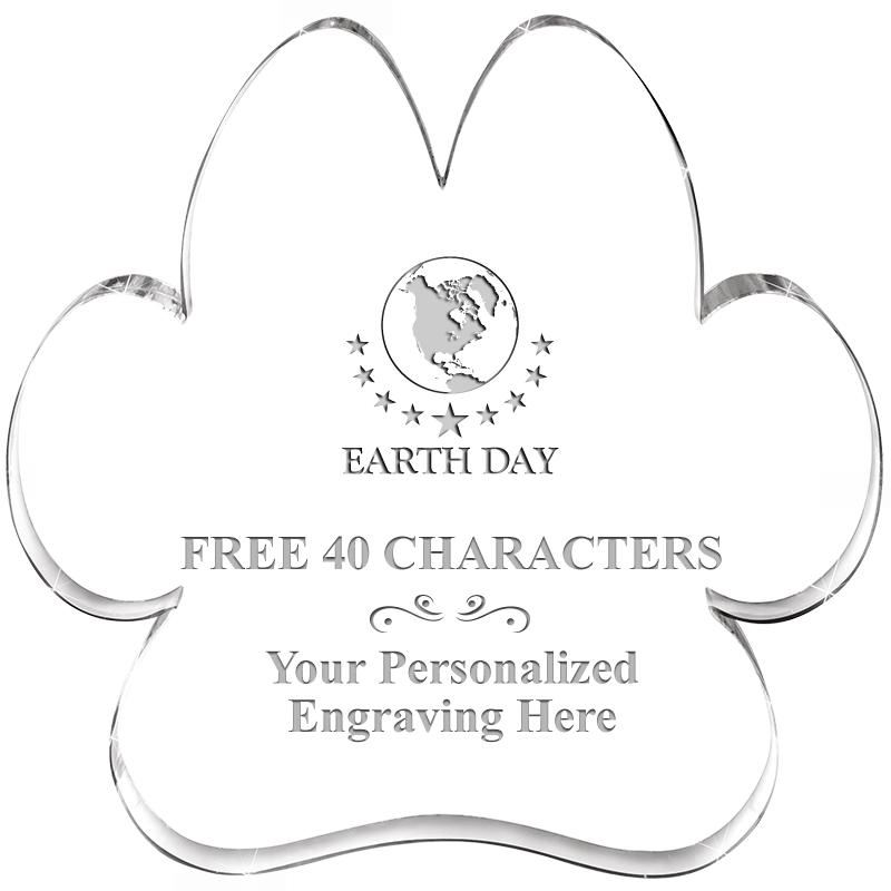 5.8" PAW PRINT ACRYLIC