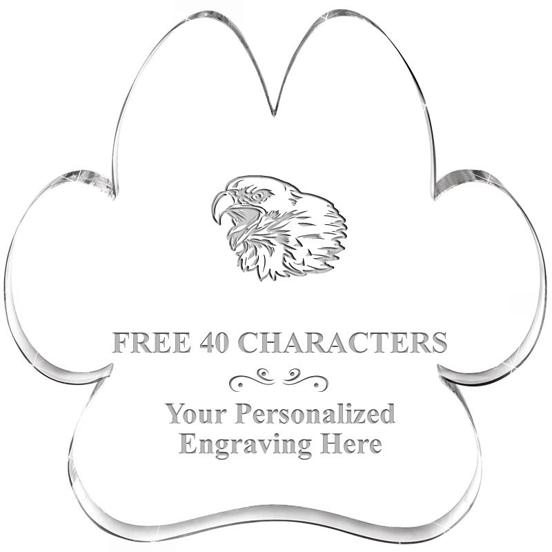 5.8" PAW PRINT ACRYLIC