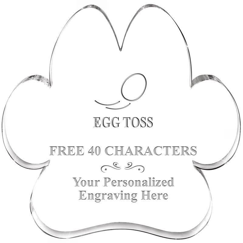 5.8" PAW PRINT ACRYLIC