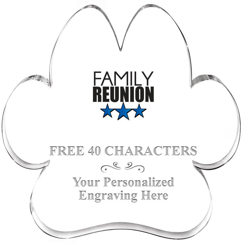 5.8" PAW PRINT ACRYLIC