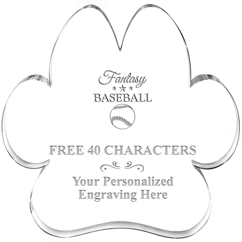 5.8" PAW PRINT ACRYLIC