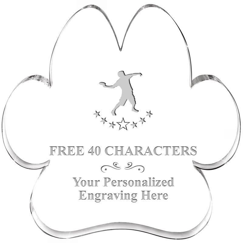 5.8" PAW PRINT ACRYLIC