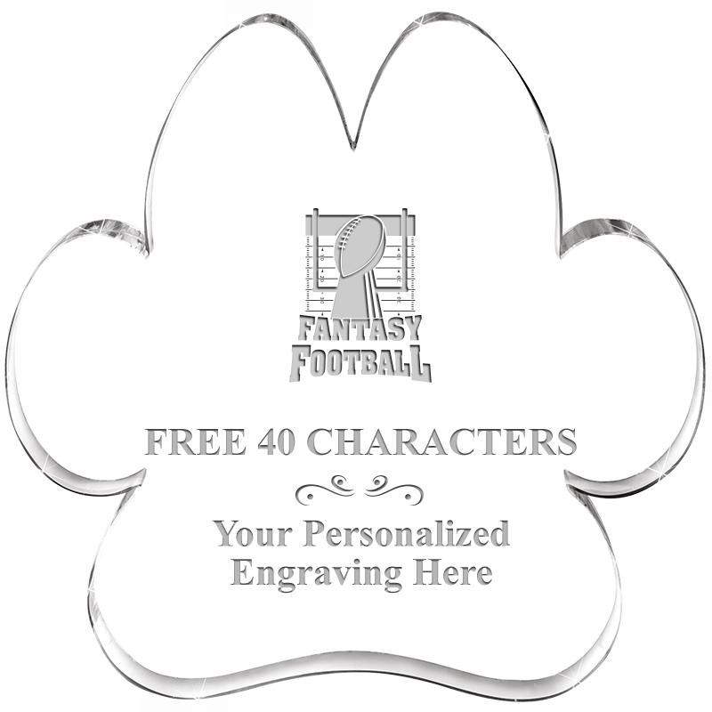 5.8" PAW PRINT ACRYLIC