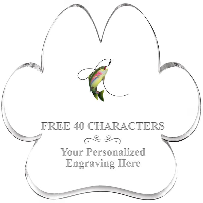 5.8" PAW PRINT ACRYLIC