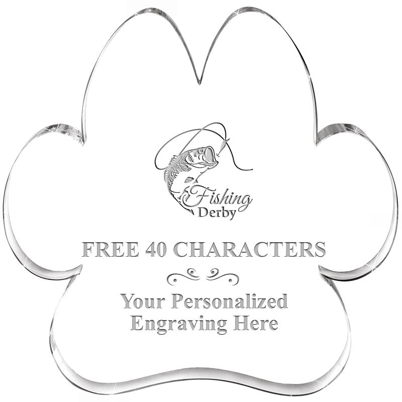 5.8" PAW PRINT ACRYLIC